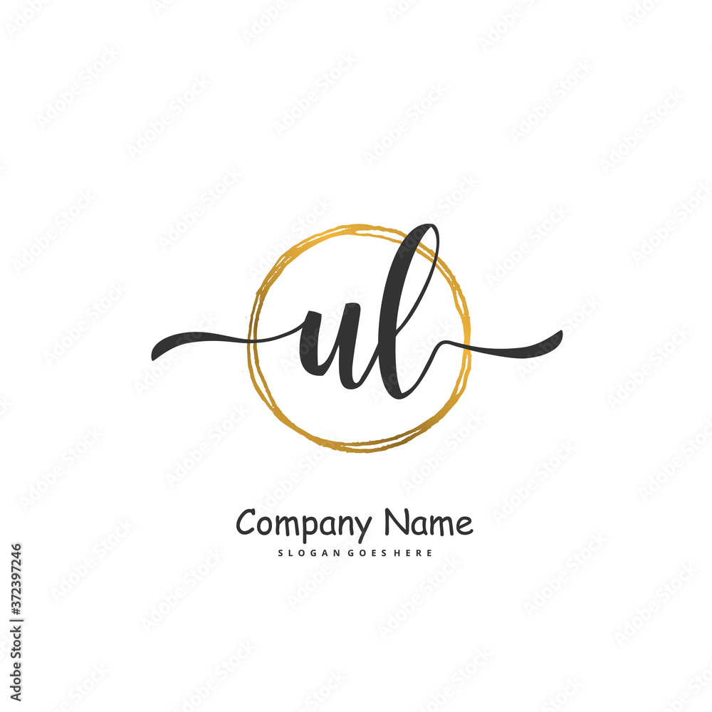 U L UL Initial handwriting and signature logo design with circle. Beautiful design handwritten logo for fashion, team, wedding, luxury logo. U L UL Initial handwriting and signature logo design with circle. Beautiful design handwritten logo for fashion, team, wedding, luxury logo.
