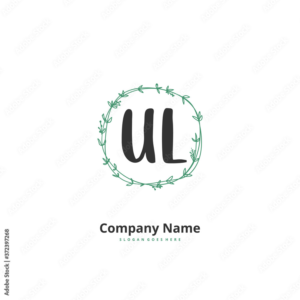 U L UL Initial handwriting and signature logo design with circle. Beautiful design handwritten logo for fashion, team, wedding, luxury logo. U L UL Initial handwriting and signature logo design with circle. Beautiful design handwritten logo for fashion, team, wedding, luxury logo.