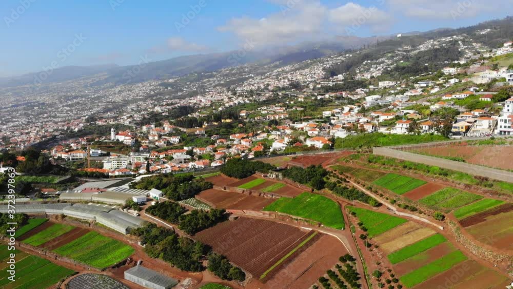 Drone Shot in Madeira Funchal. (dolly movement) Drone Shot in Madeira Funchal. (dolly movement)