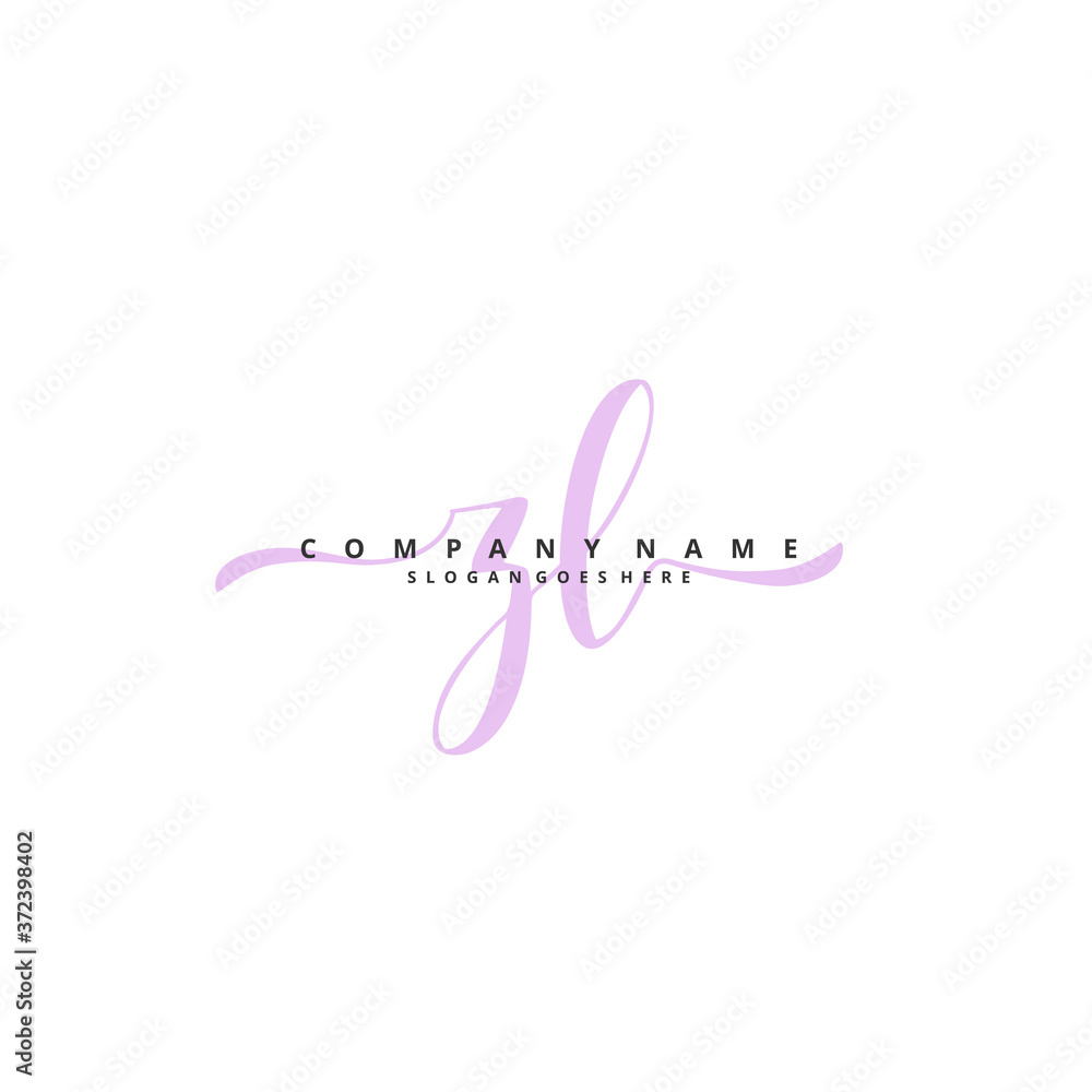 Z L ZL Initial handwriting and signature logo design with circle. Beautiful design handwritten logo for fashion, team, wedding, luxury logo. Z L ZL Initial handwriting and signature logo design with circle. Beautiful design handwritten logo for fashion, team, wedding, luxury logo.