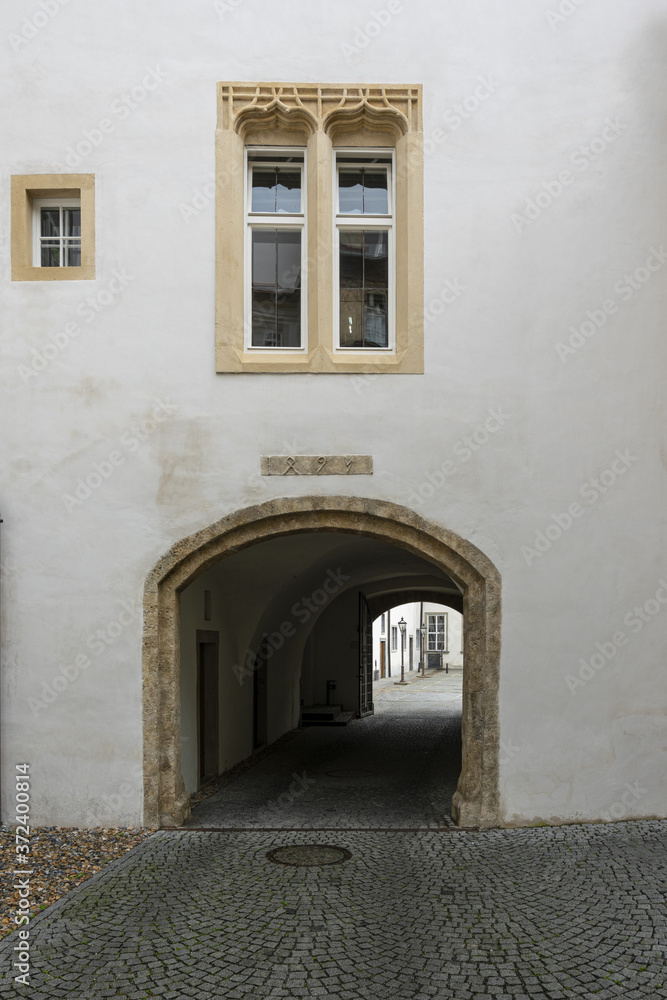 The Grazer Burg courtyard in Graz, Austria