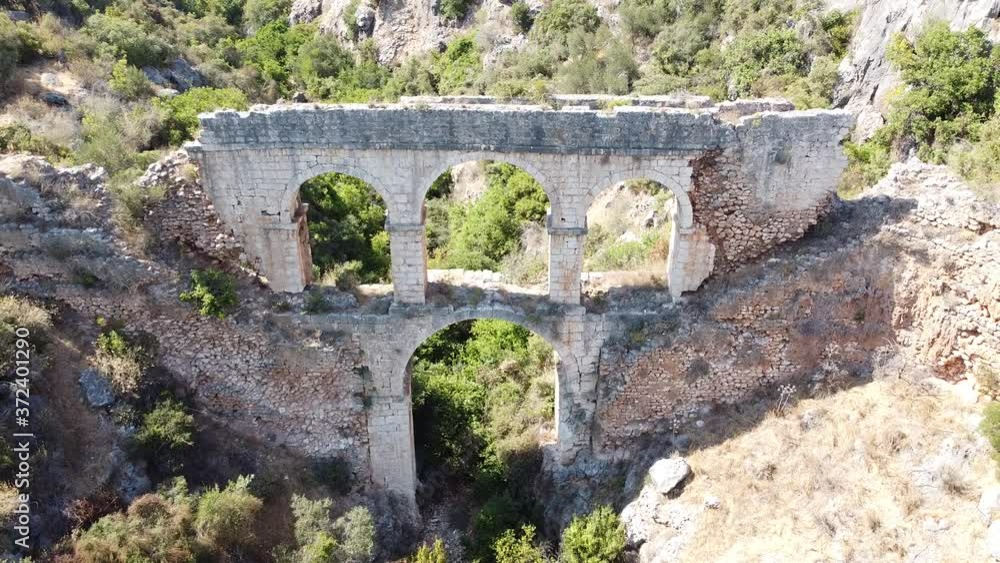 Ruins of a roman ancient viaduct. Ayas, Mersin province, Turkey Ruins of a roman ancient viaduct. Ayas, Mersin province, Turkey