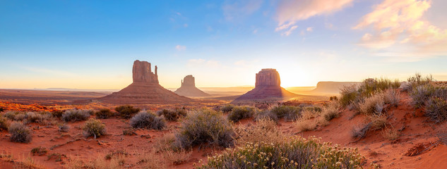 Wandcirkels Bruin Monument Valley landschap in Utah  © f11photo