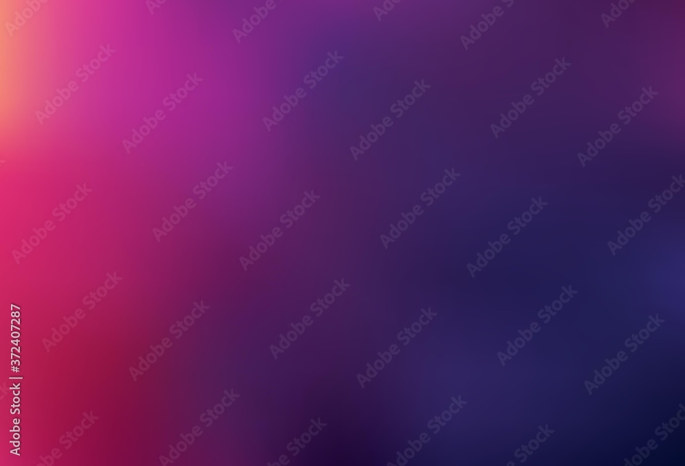Fototapeta premium Dark Pink, Red vector blurred bright texture.