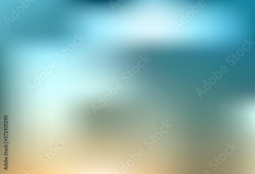 Light Blue, Yellow vector background with bent lines.