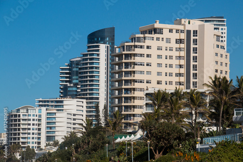 Holiday and Residential Apartments on Coast of Durban, South Africa © lcswart