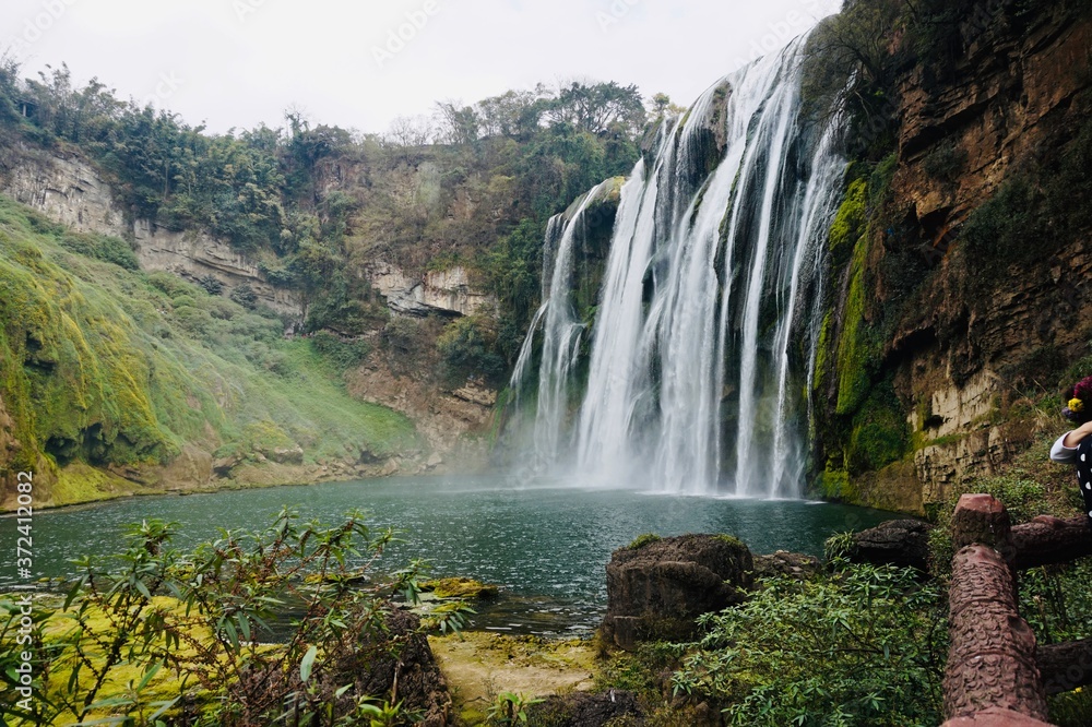 Fototapeta premium waterfall in the mountains