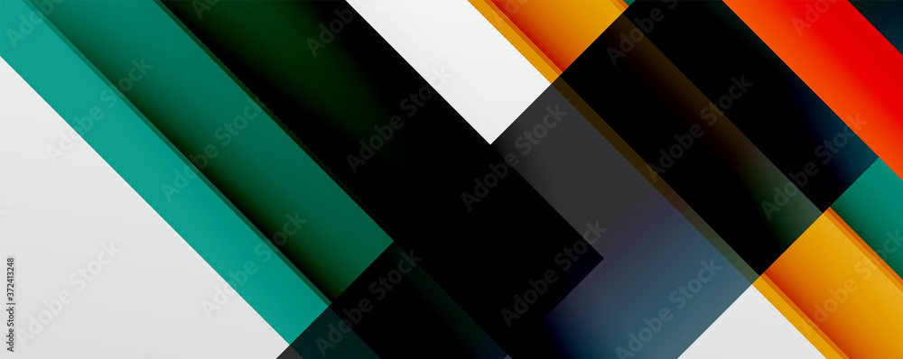 Geometric abstract backgrounds with shadow lines, modern forms, rectangles, squares and fluid gradients. Bright colorful stripes cool backdrops Geometric abstract backgrounds with shadow lines, modern forms, rectangles, squares and fluid gradients. Bright colorful stripes cool backdrops