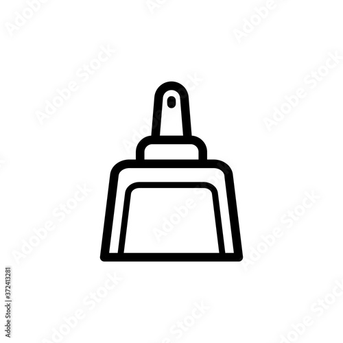 dustpan icon vector symbol template