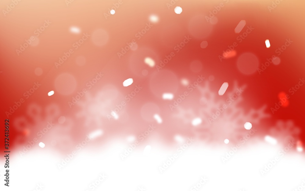 Light Red vector layout with bright snowflakes. Modern geometrical abstract illustration with crystals of ice. The pattern can be used for new year leaflets. Light Red vector layout with bright snowflakes. Modern geometrical abstract illustration with crystals of ice. The pattern can be used for new year leaflets.