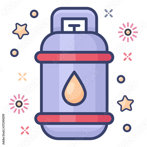 
Icon of a cylinder depicting natural gas

