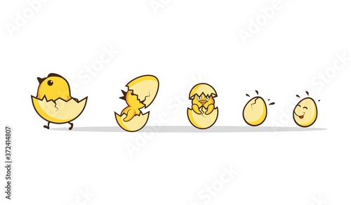 hatch egg Logo Design Vector