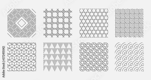 Geometrical pattern. Abstract digital backgrounds technology frames tech shapes vector illustrations. Geometric pattern abstract, graphic wallpaper line