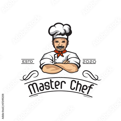 Master Chef Logo Design Vector