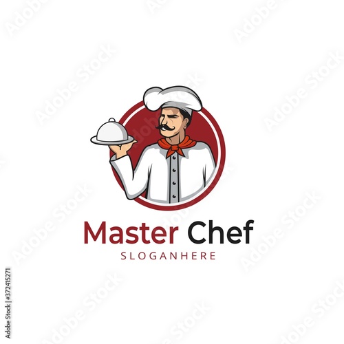 Master Chef Logo Design Vector