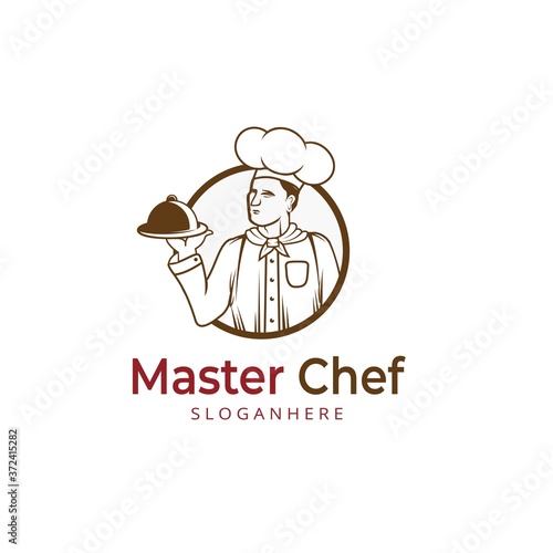 Master Chef Logo Design Vector