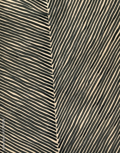 Принти на полотні Hand painted decorative asymmetrical ink abstract on textured colored paper