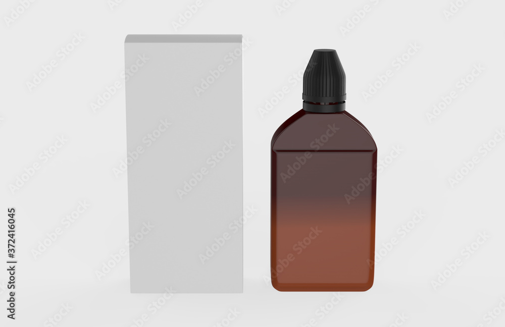 Editable dropper bottle and cap. Contains accurate mesh to wrap your design with envelope distortion. 3d illustration Editable dropper bottle and cap. Contains accurate mesh to wrap your design with envelope distortion. 3d illustration
