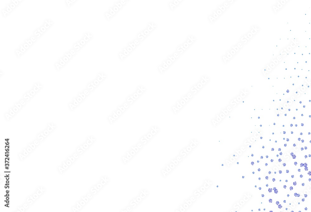 Light BLUE vector template with chaotic shapes. Light BLUE vector template with chaotic shapes.