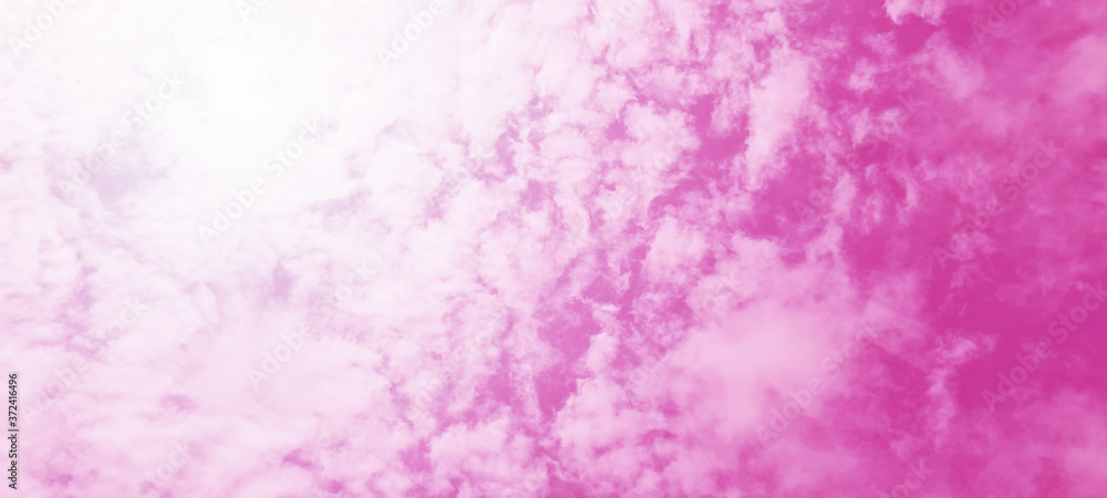 Pink sky and clouds background