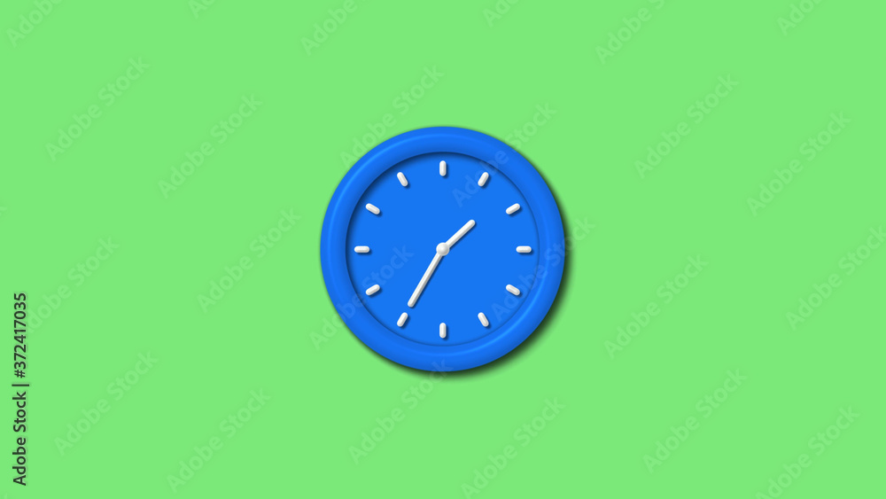 12 hours 3d wall clock icon on green background,Clock icon 12 hours 3d wall clock icon on green background,Clock icon
