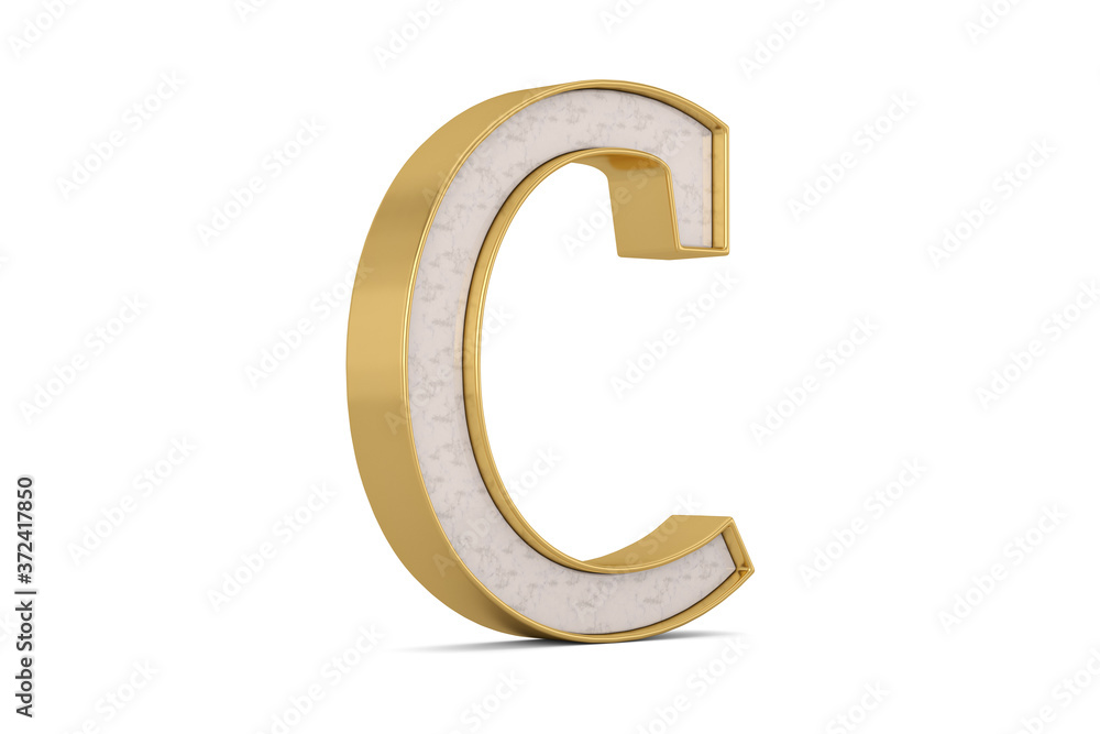 Gold frame luxury alphabet Isolated On White Background, 3D render. 3D illustration. Gold frame luxury alphabet Isolated On White Background, 3D render. 3D illustration.