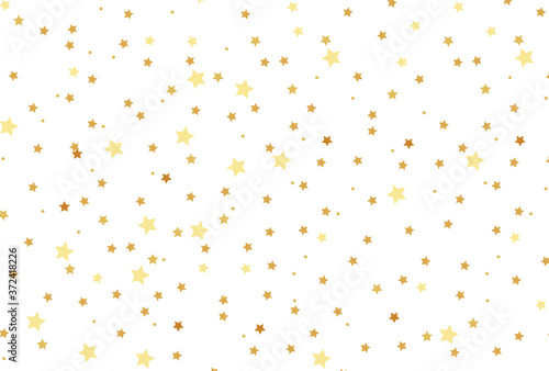 Gold stars pattern. Vector star pattern. Christmas star pattern. 