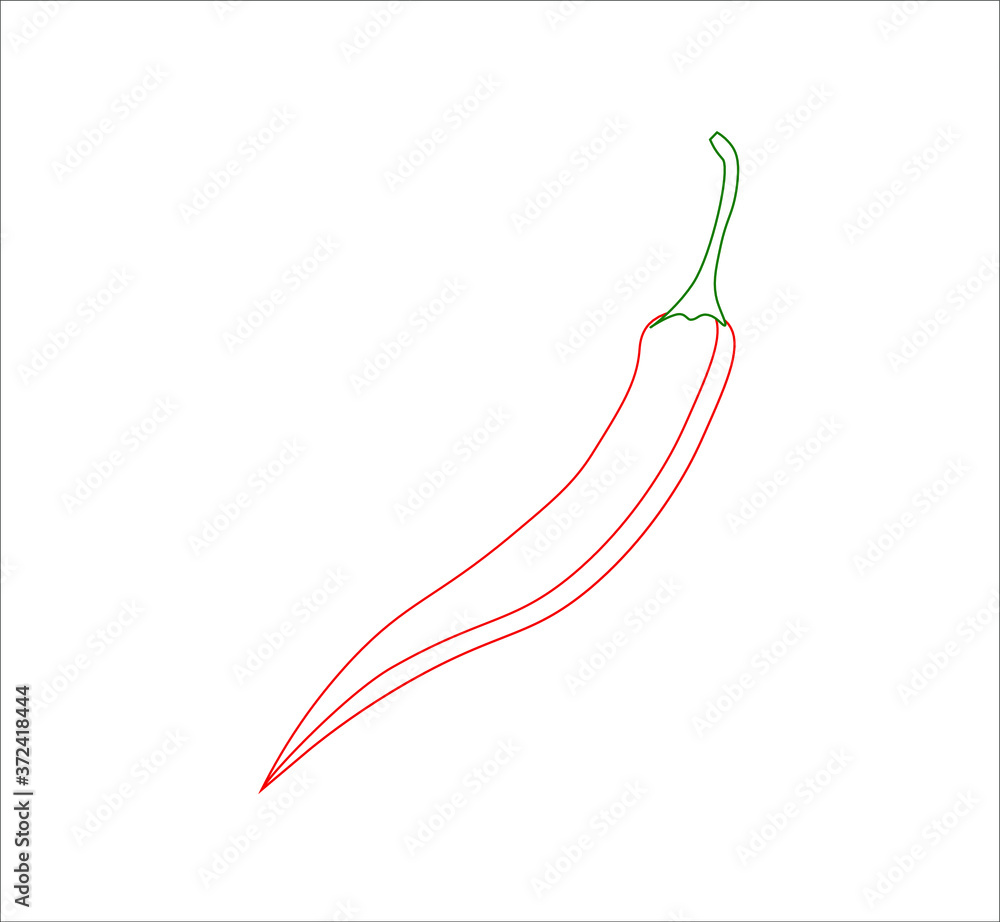 red hot chili pepper, illustration for web and mobile design. red hot chili pepper, illustration for web and mobile design.