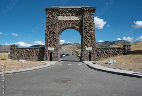 Roosevelt Arch, Yellowstone National Park photo