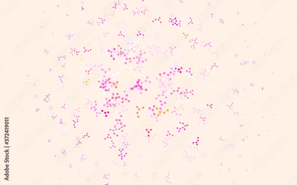 Light Purple, Pink vector backdrop with artificial intelligence data.