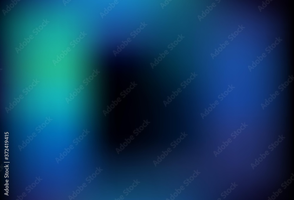 Dark BLUE vector blurred pattern.