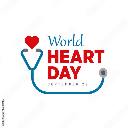 Celebrate World Heart Day. vector illustration