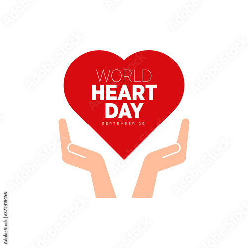 Celebrate World Heart Day. vector illustration