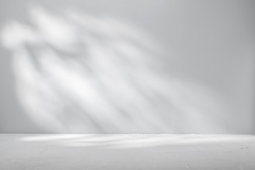 Gray background for product presentation with beautiful lights and shadows