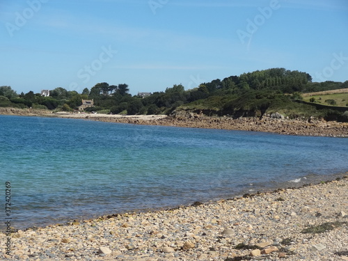 Plage de T  r  nez  Baie de Morlaix  Finist  re  Bretagne  France