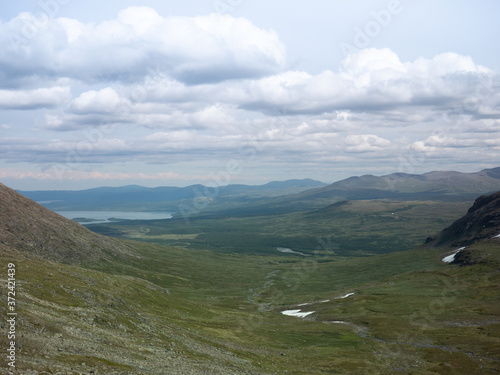 Paysage des montagnes en Suède