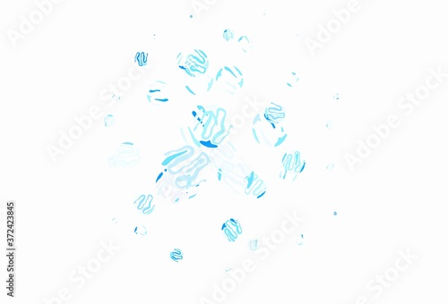 Light BLUE vector texture with bent lines.