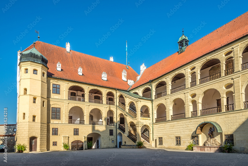 View at the Courtyard of Trausnitz Castle in Landshut ,Germany View at the Courtyard of Trausnitz Castle in Landshut ,Germany