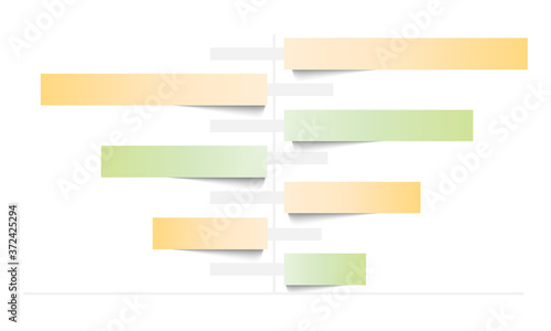element infographic Paper strip board