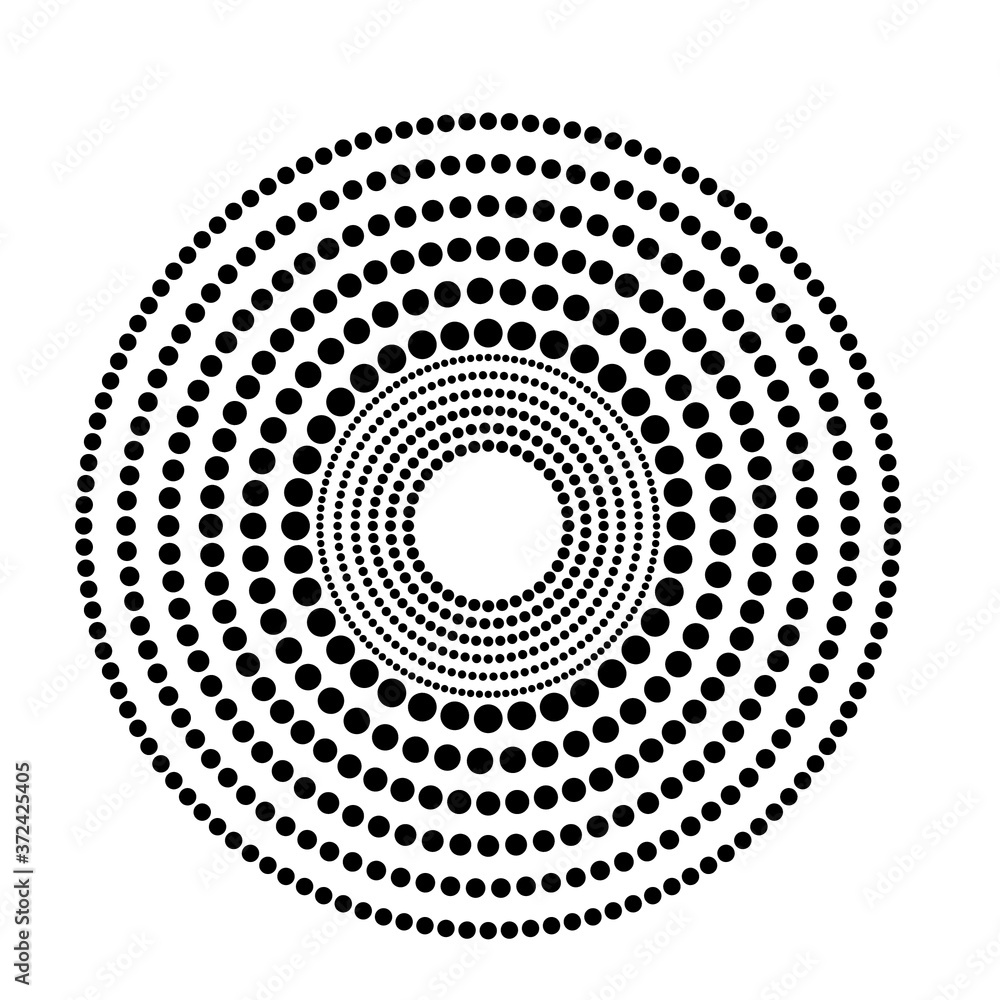 Halftone dots in circle form. round logo . vector dotted frame . design element Halftone dots in circle form. round logo . vector dotted frame . design element