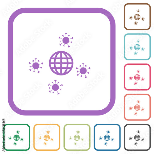 Pandemic simple icons