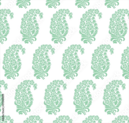 Wallpaper Mural traditional paisley floral pattern , textile , Rajasthan, India	 Torontodigital.ca