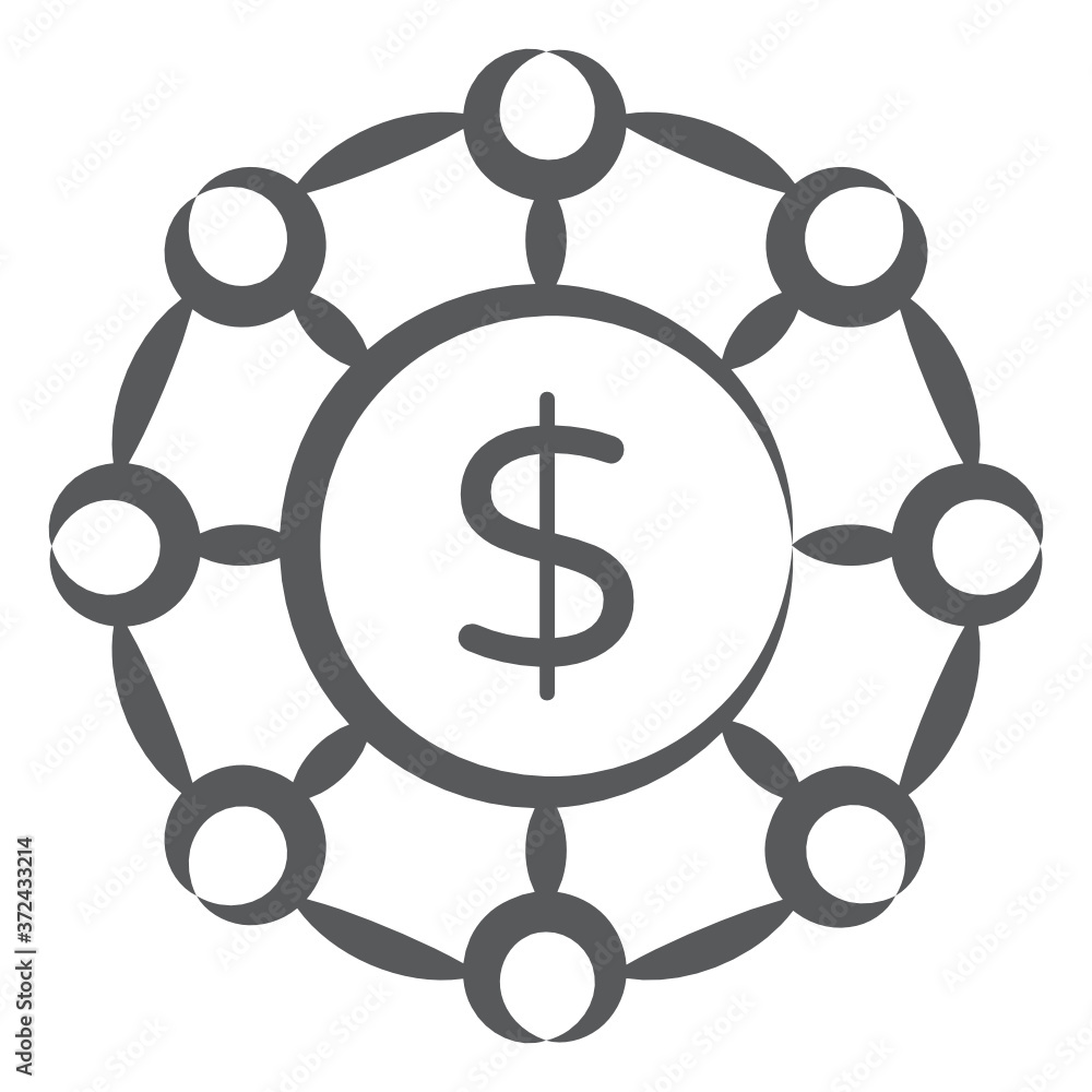 Financial network icon in doodle design, cash outflow
Financial network icon in doodle design, cash outflow