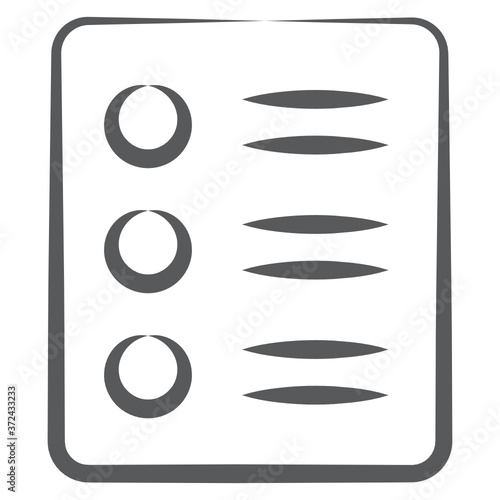 
Checklist or todo list icon in editable vector design.
