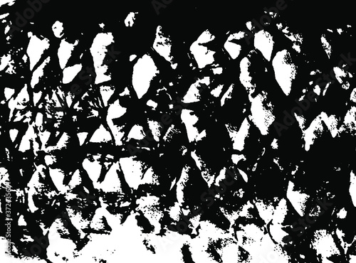 Fish scales texture. Scales background.Grunge texture. Grunge black and white vector overlay. Grungy grainy surface.
