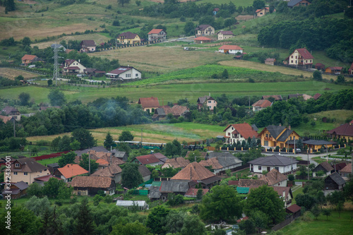 Sovata, Romania - 2020 Transylvania,Panoramic view from Belvedere tower