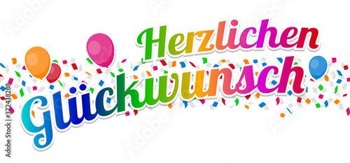 Herzlichen Glückwunsch - Happy Birthday.