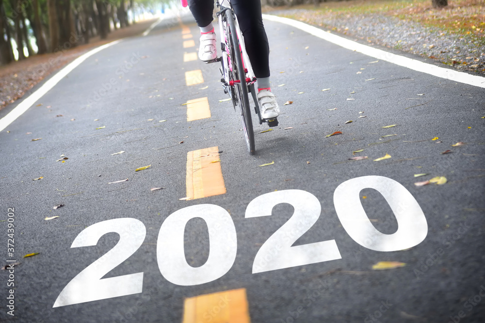 Road to 2020, happy new year concept and sport motivation idea Road to 2020, happy new year concept and sport motivation idea