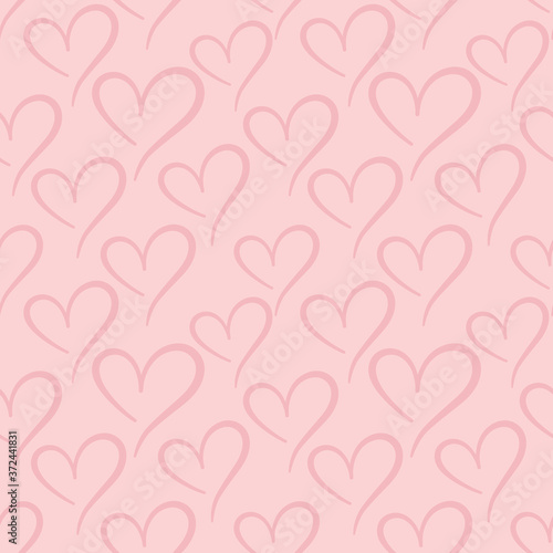 pink seamless pattern with hearts