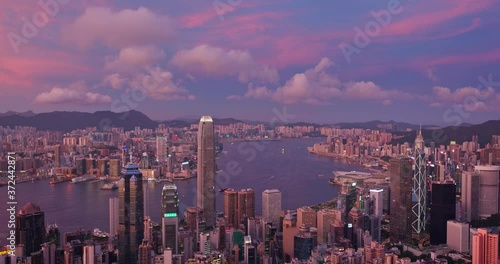 Wallpaper Mural Hong Kong sunset Torontodigital.ca